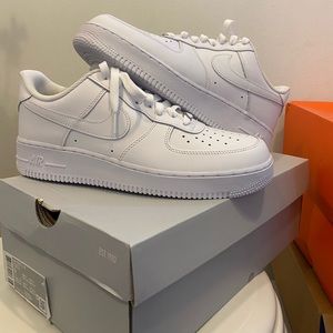 Brand new Air Force 1s. Never worn. In box.